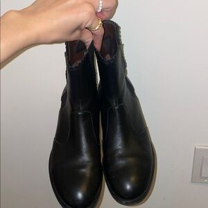 Black Leather Men's Boots